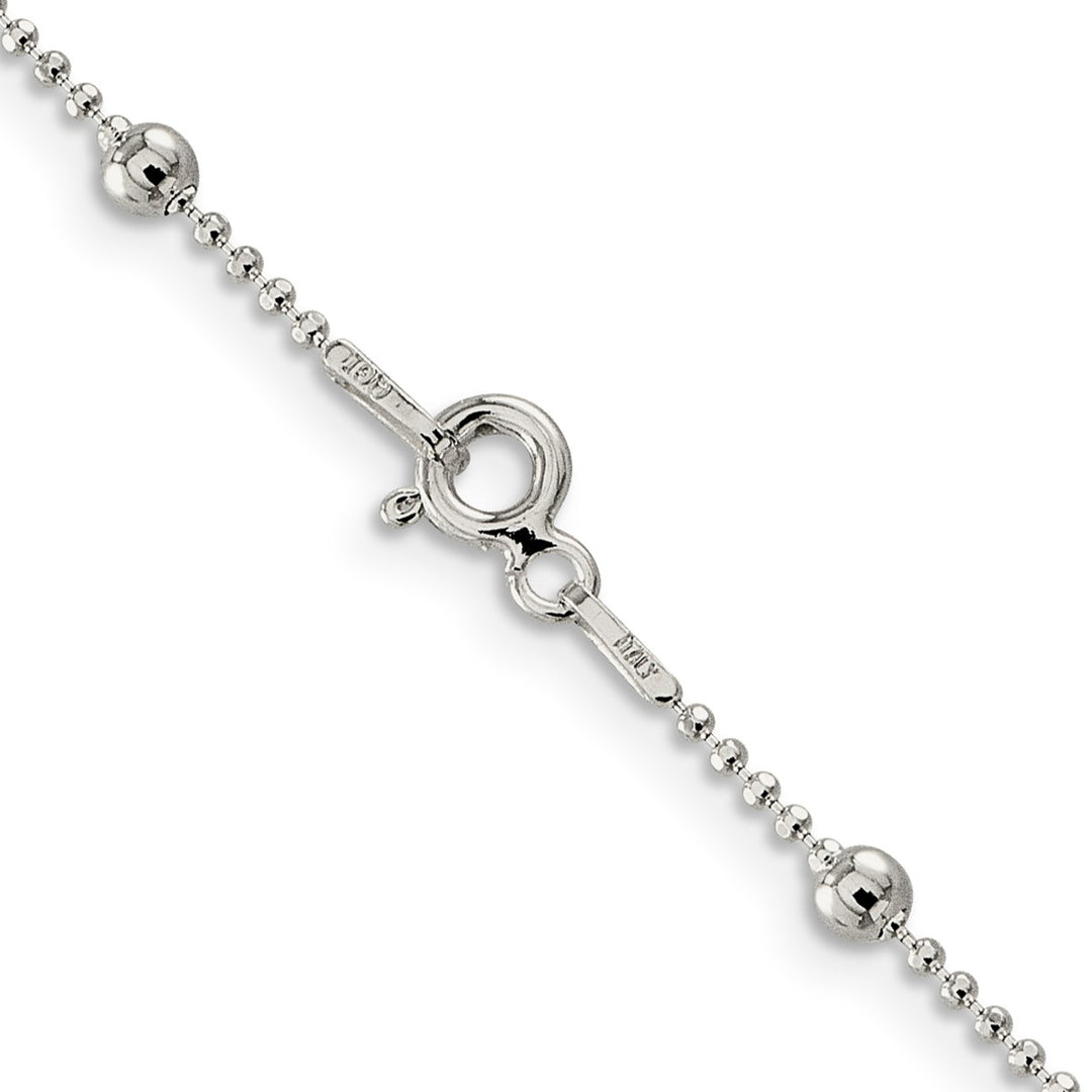 Sterling Silver 1.15mm Ball (Beaded) Necklaces, 16