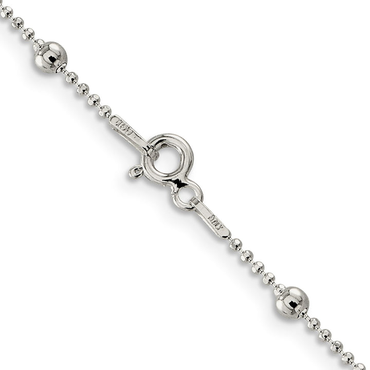 Sterling Silver 1.15mm Ball (Beaded) Necklaces, 16"