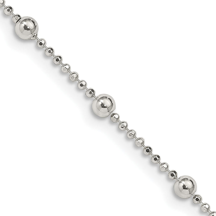 Sterling Silver 1.15mm Ball (Beaded) Necklaces, 16"