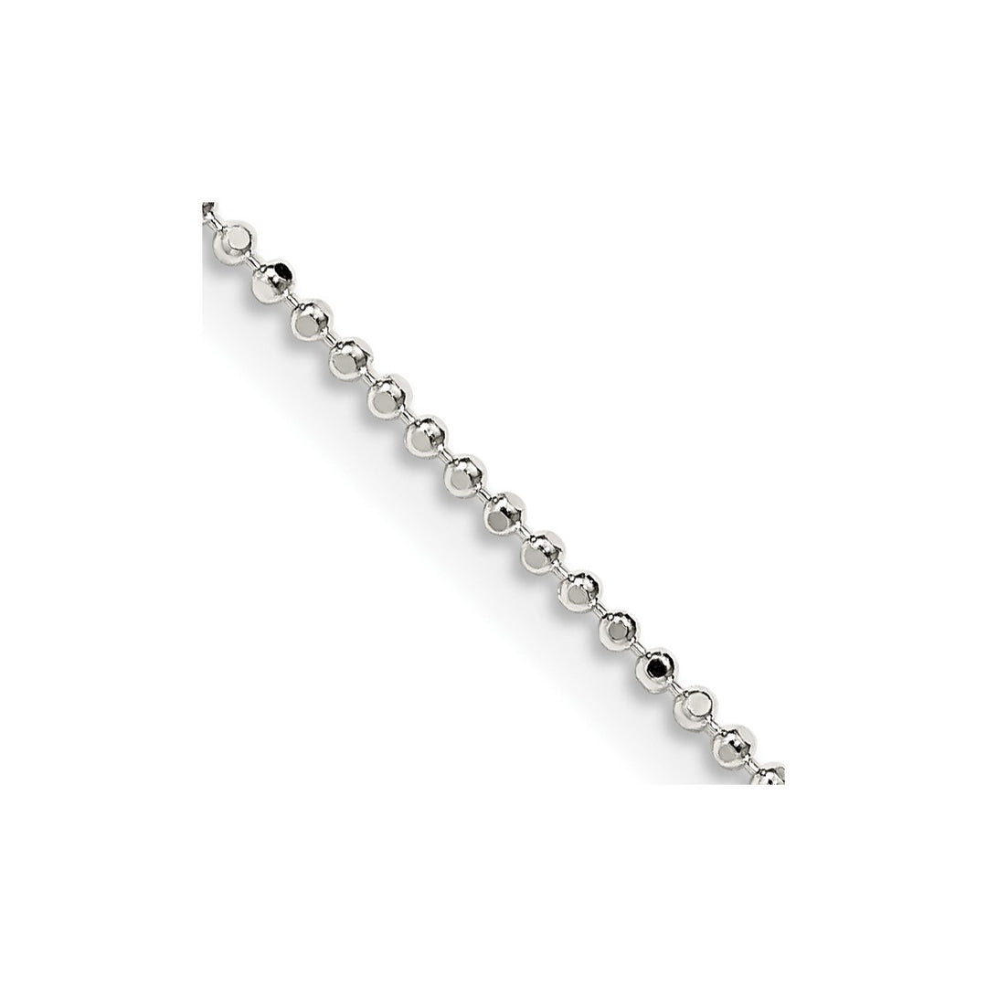 Sterling Silver 1.05mm Ball (Beaded) Necklaces, 18"