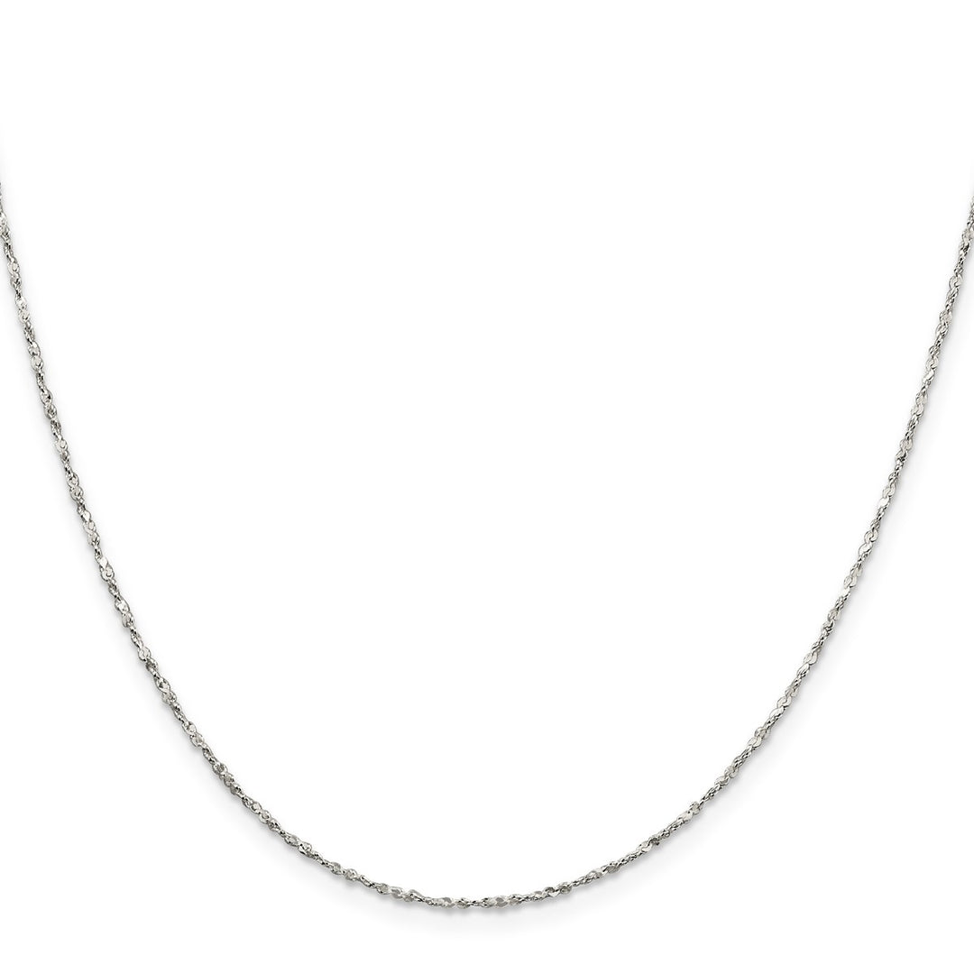 Sterling Silver 1.4mm Serpentine Necklaces, 16