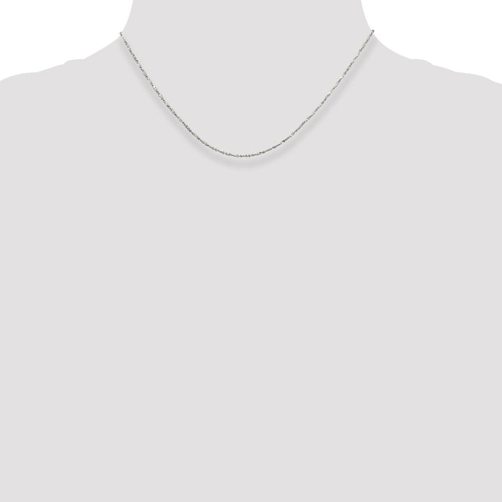 Sterling Silver 1.4mm Serpentine Necklaces, 16"