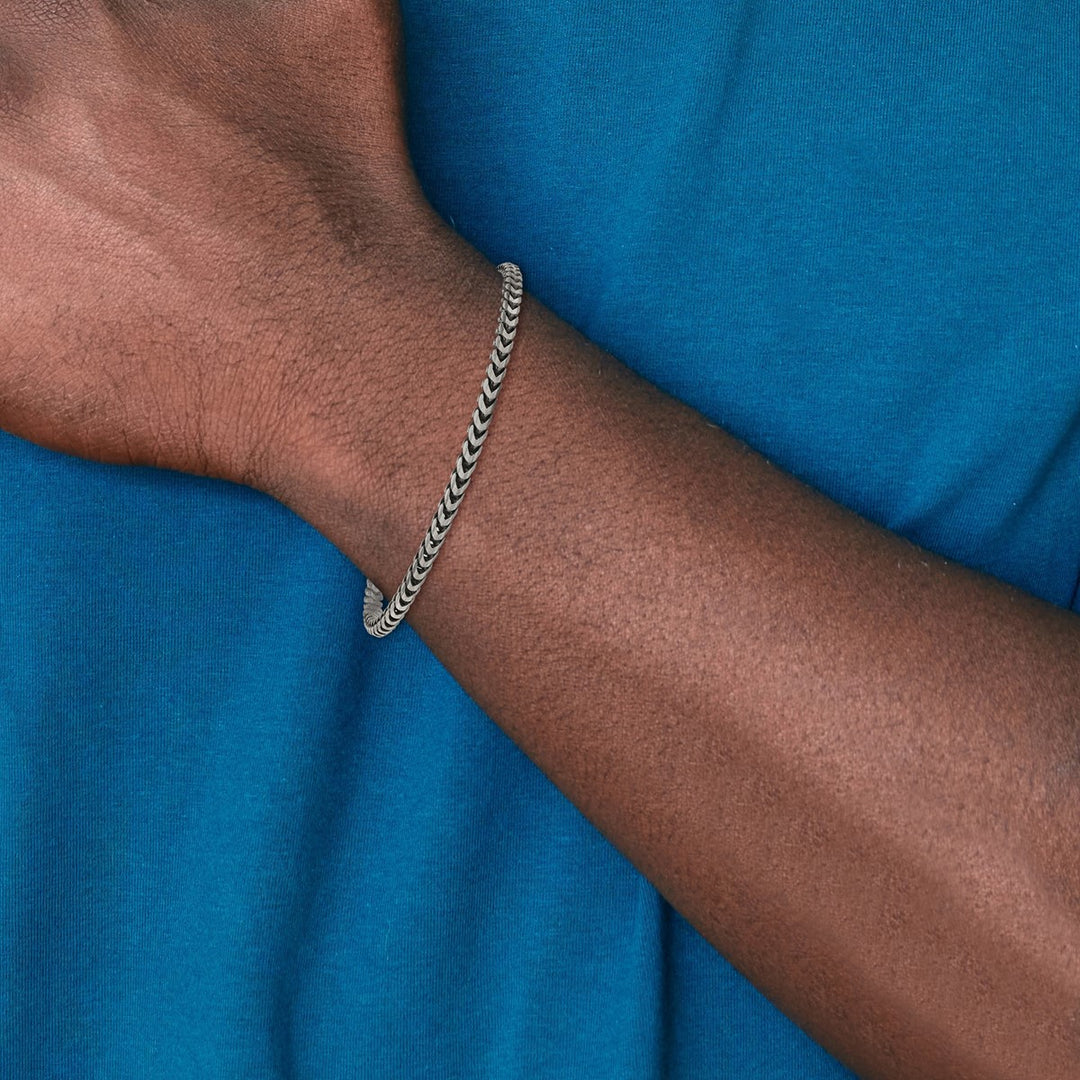 Sterling Silver 3.1mm Franco Bracelets, 8