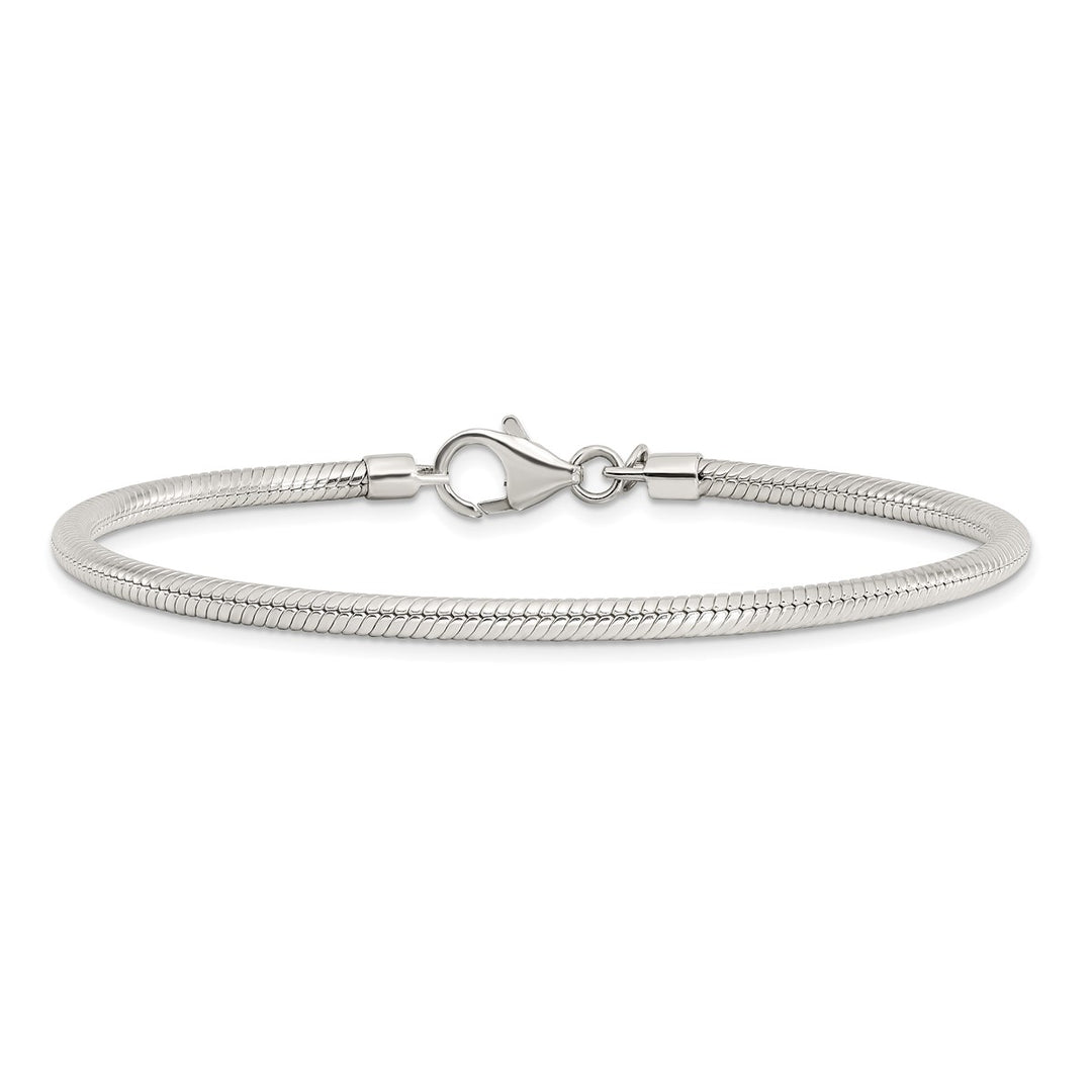 Sterling Silver 2mm Ball (Beaded) Anklet, 11