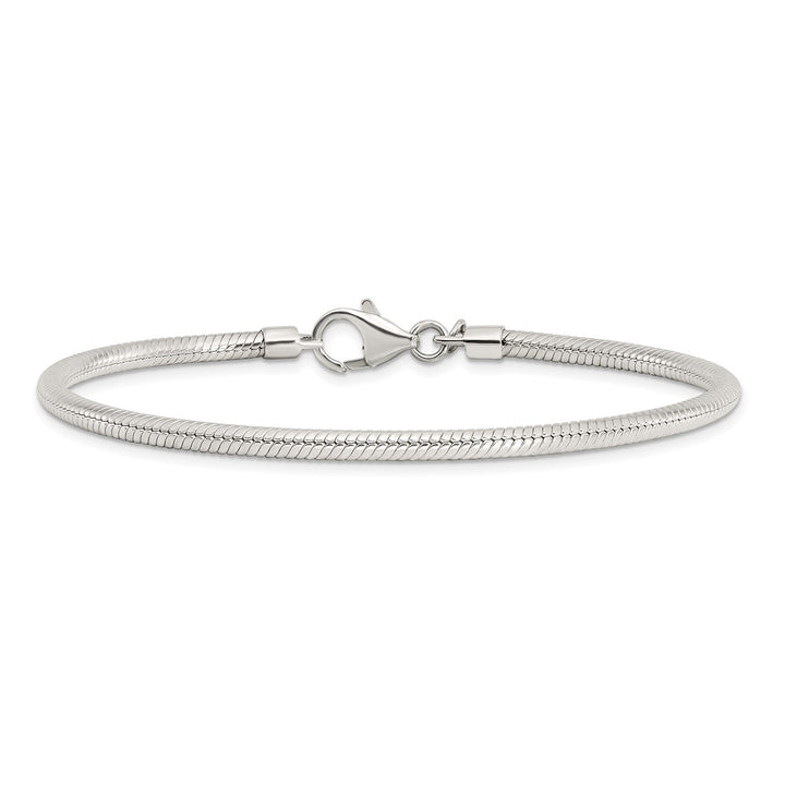 Sterling Silver 2mm Ball (Beaded) Anklet, 11"