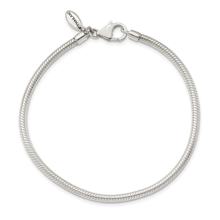 Sterling Silver 2mm Ball (Beaded) Anklet, 11"