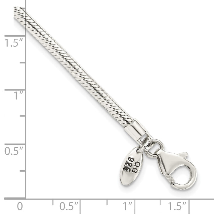 Sterling Silver 2mm Ball (Beaded) Anklet, 11"