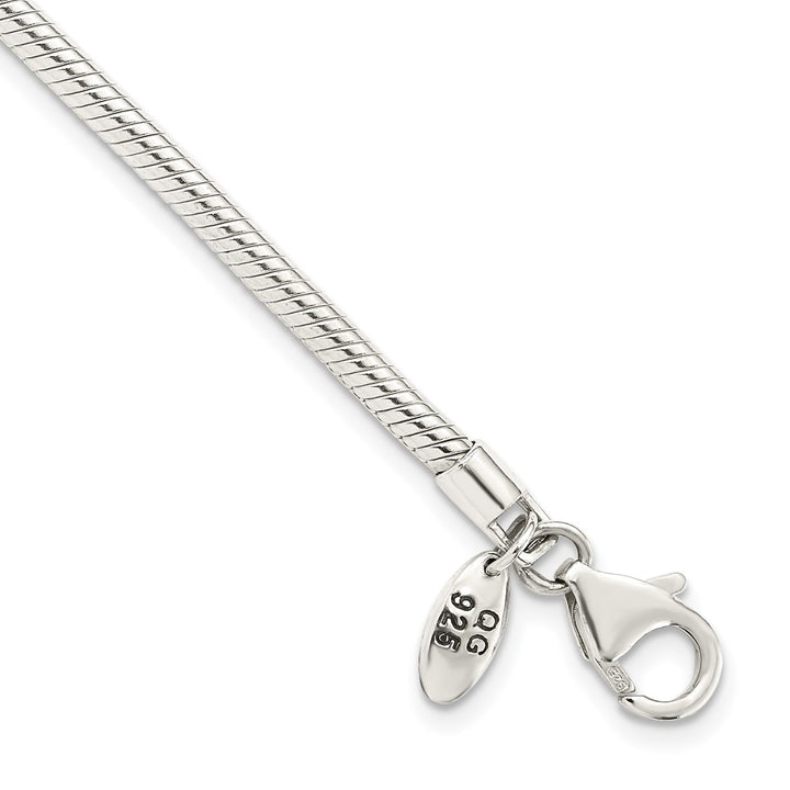 Sterling Silver 2mm Ball (Beaded) Anklet, 11"