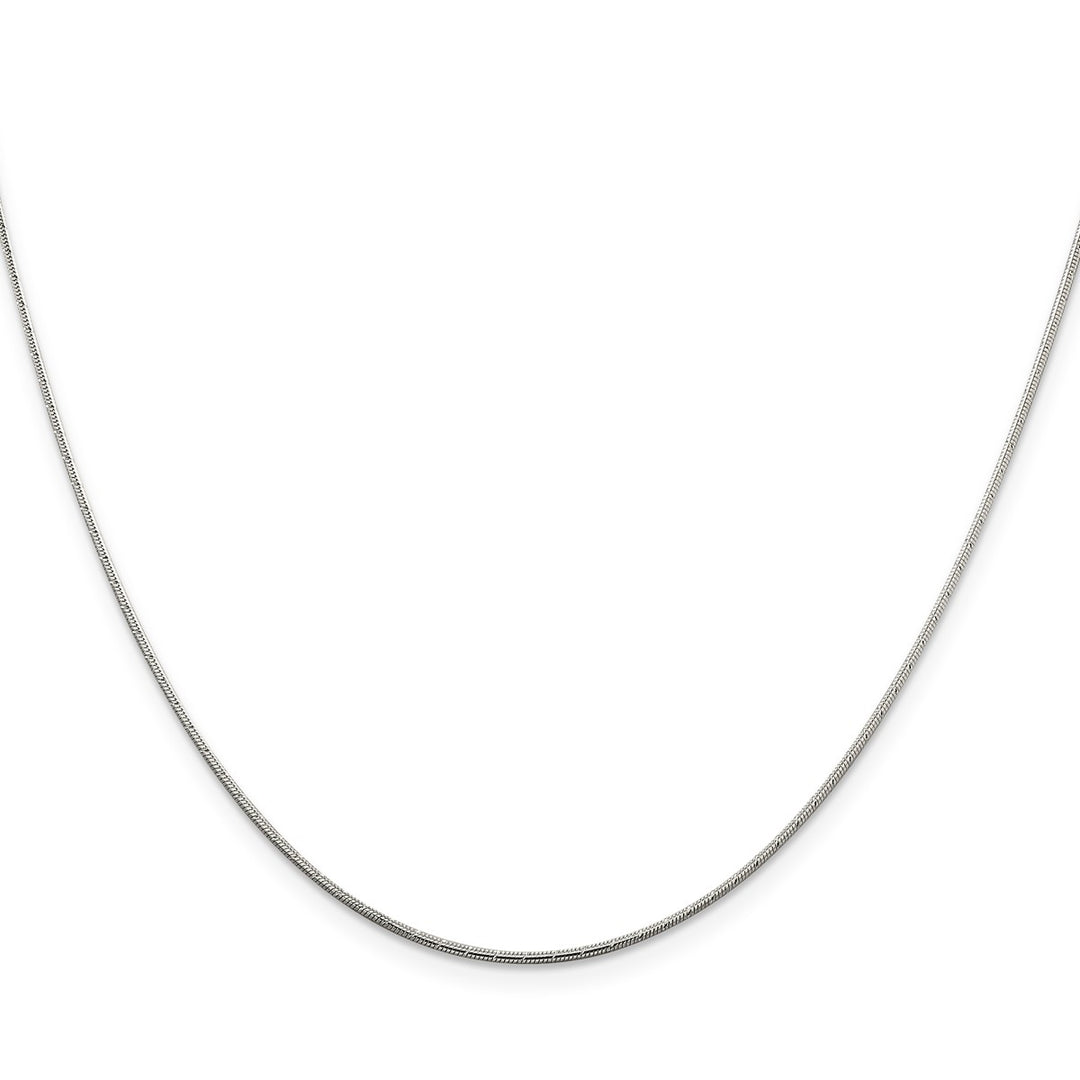 Sterling Silver 1.2mm Snake Necklaces, 18