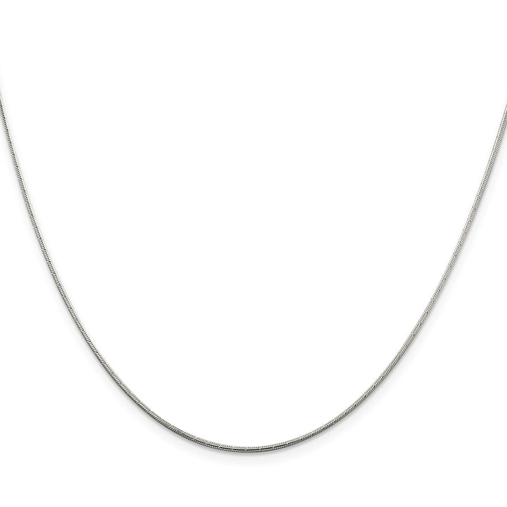Sterling Silver 1.2mm Snake Necklaces, 18"