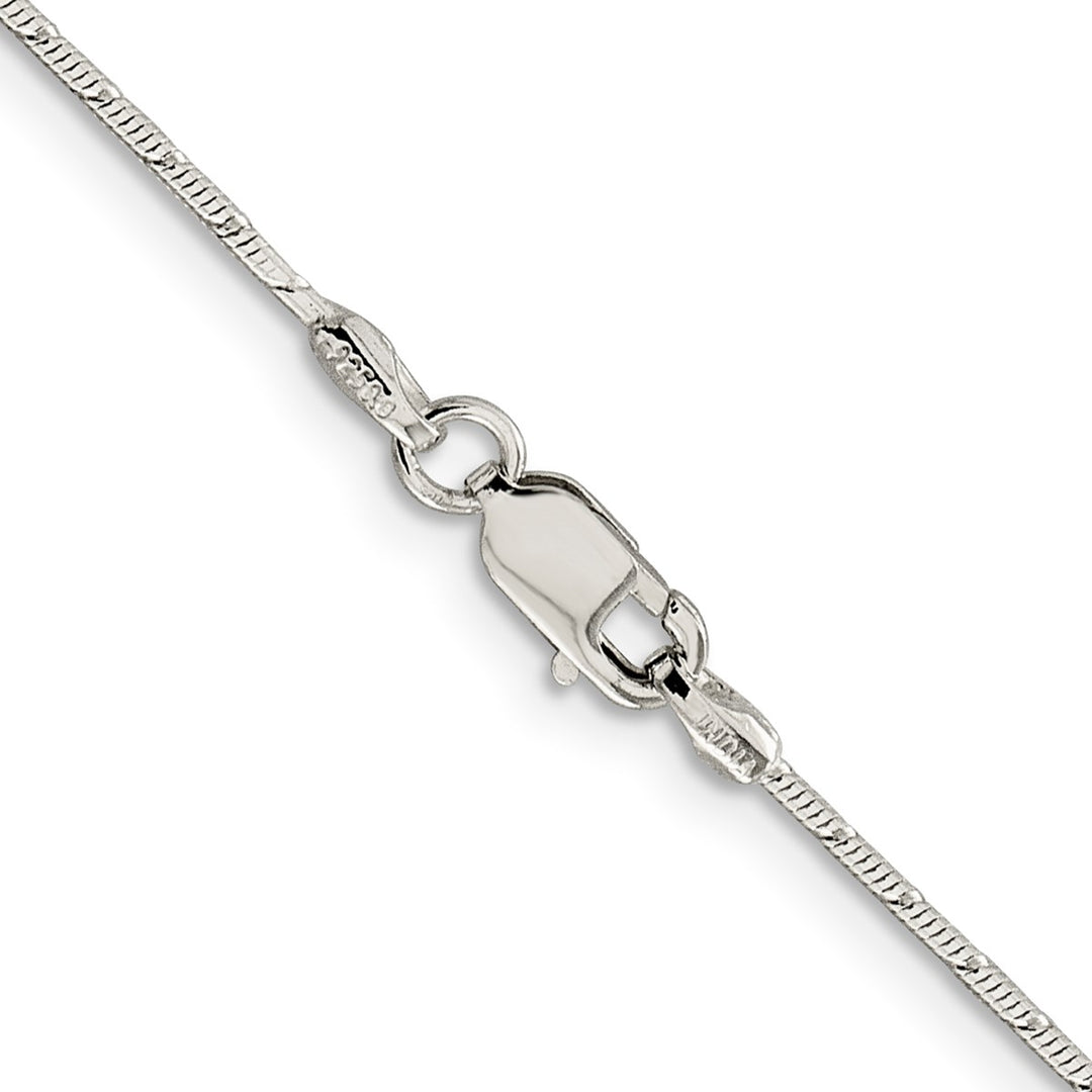 Sterling Silver 1.2mm Snake Necklaces, 18