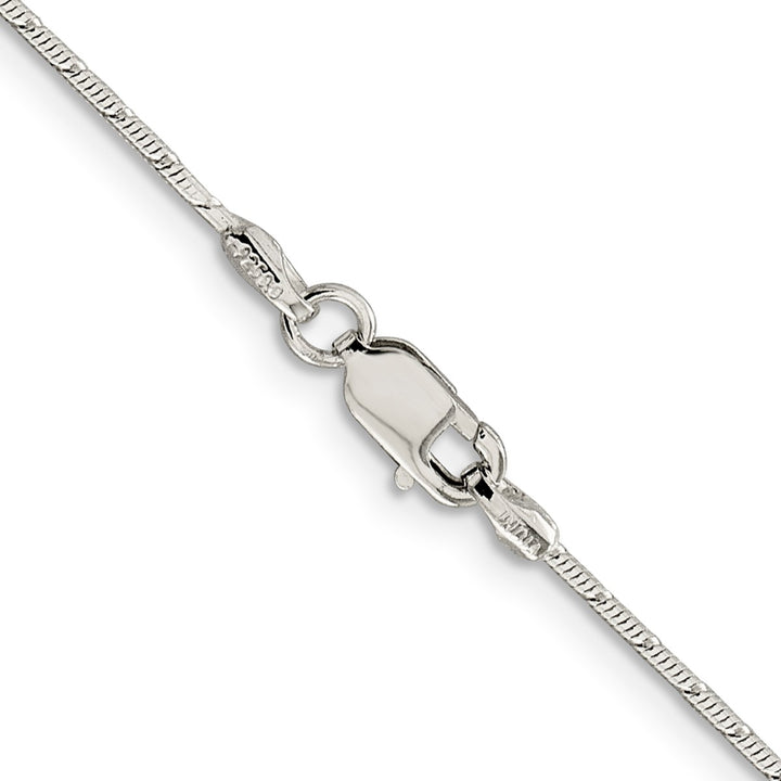 Sterling Silver 1.2mm Snake Necklaces, 18"