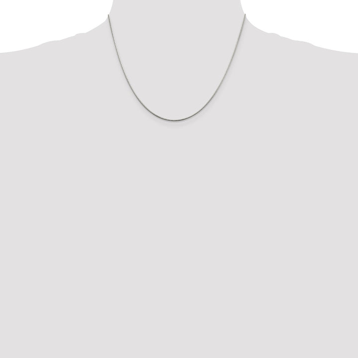 Sterling Silver 1.2mm Snake Necklaces, 18"