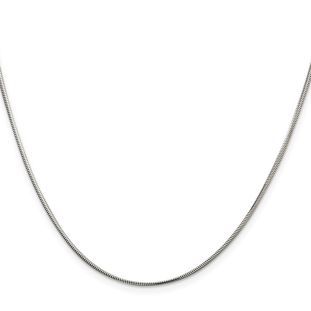 Sterling Silver 1.5mm Snake Necklaces, 18