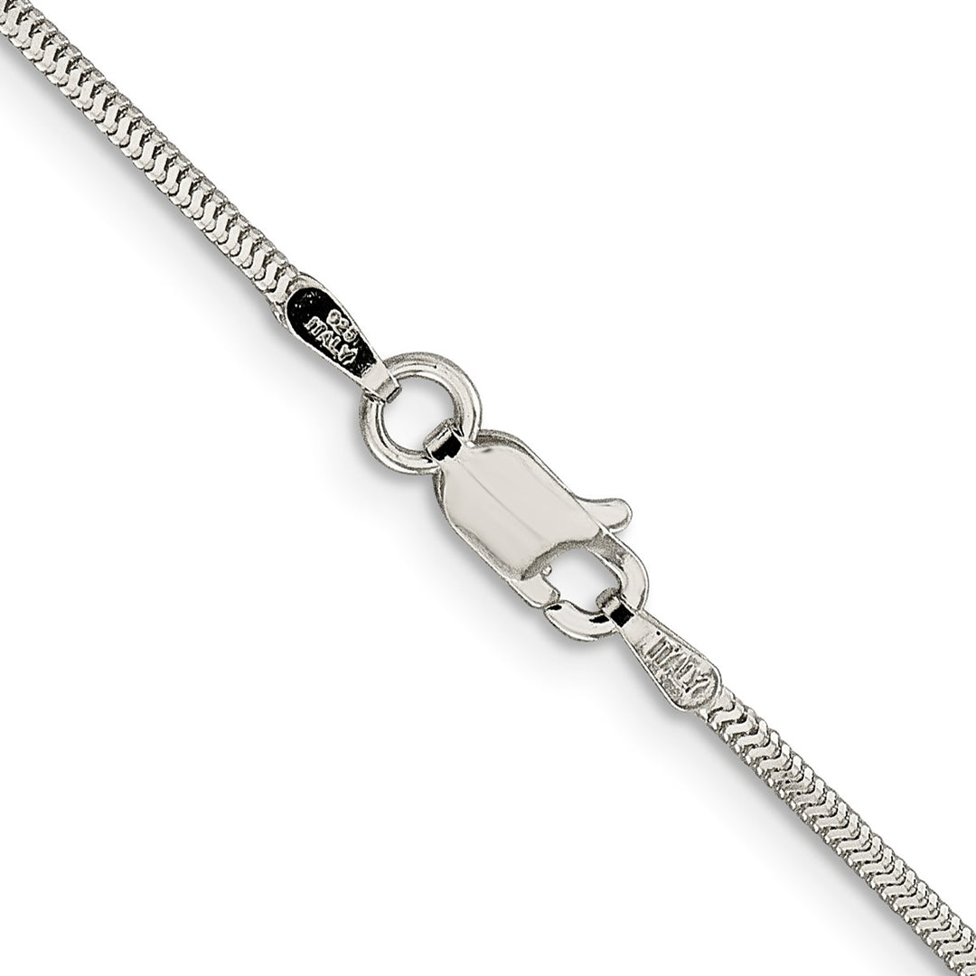 Sterling Silver 1.5mm Snake Necklaces, 18