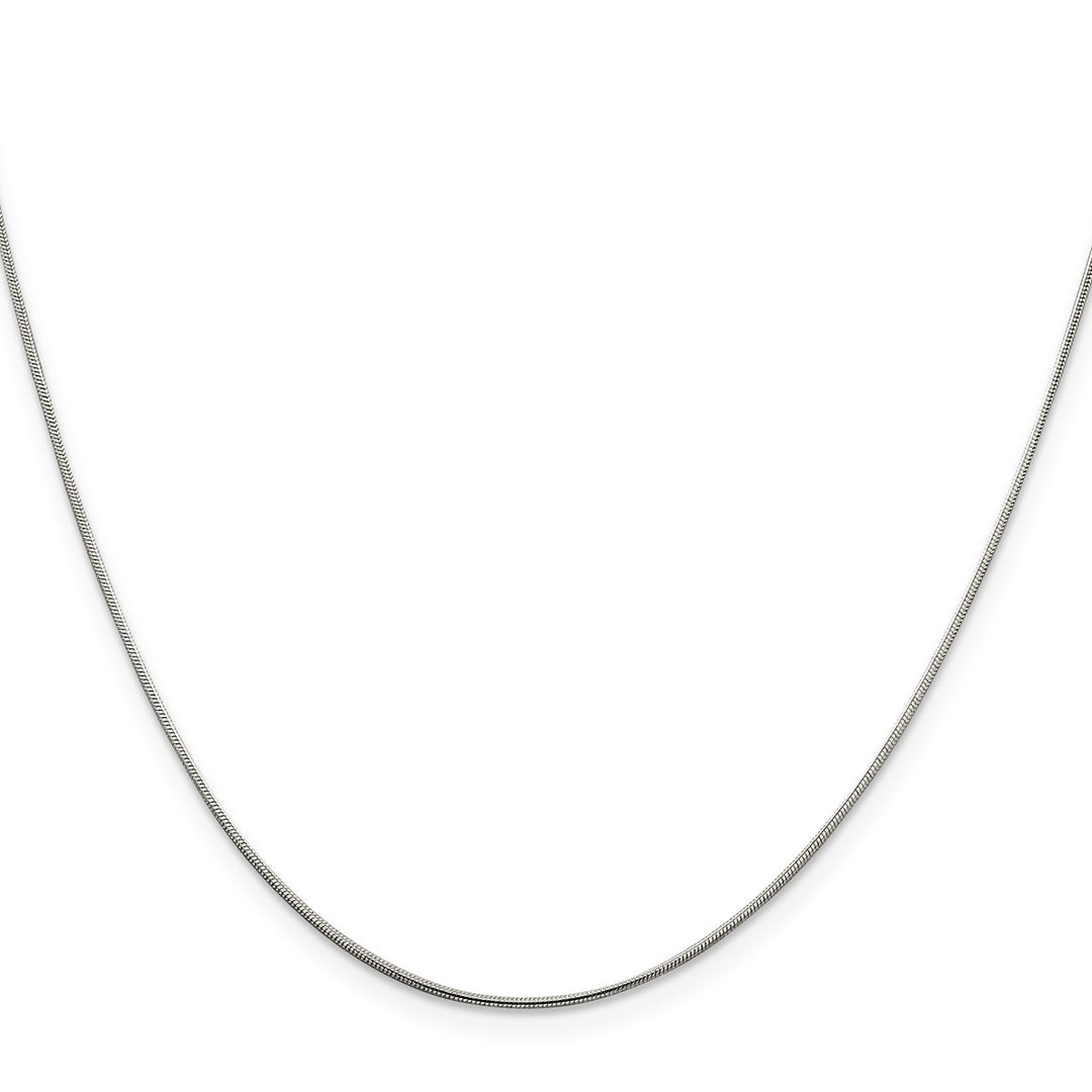Sterling Silver 0.8mm Snake Necklaces, 16