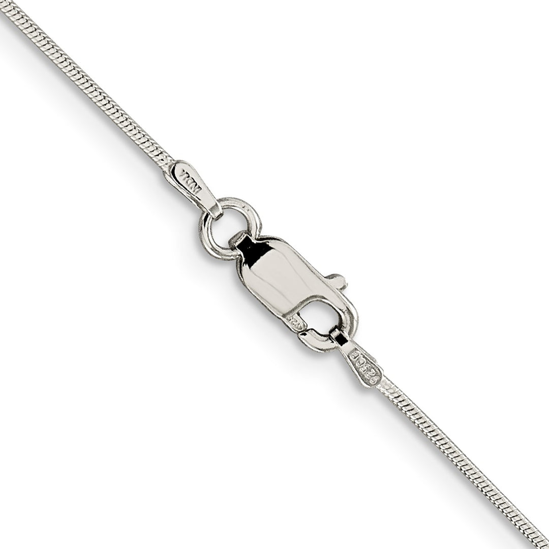 Sterling Silver 0.8mm Snake Necklaces, 16