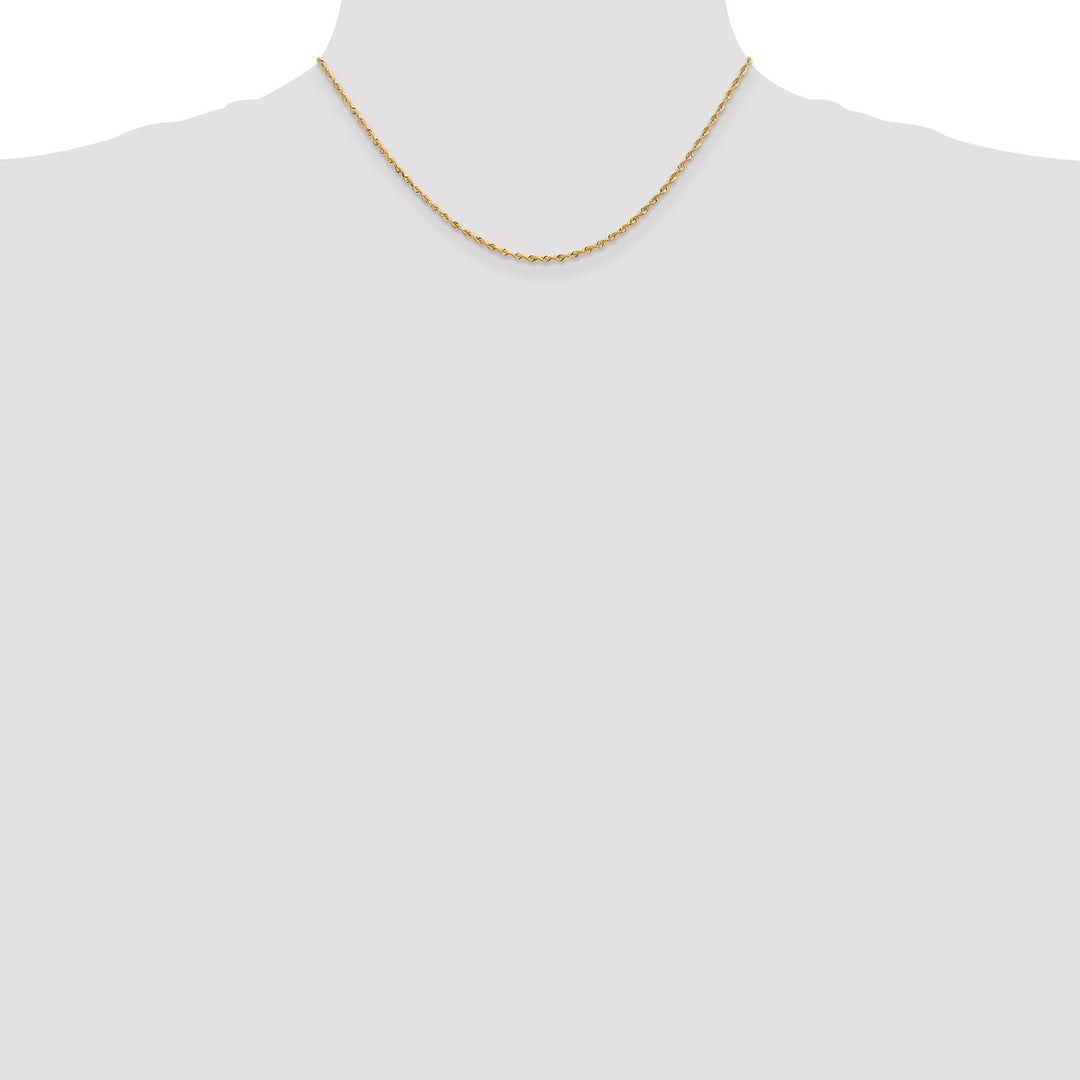 Gold 1.85mm Rope Chain, 16