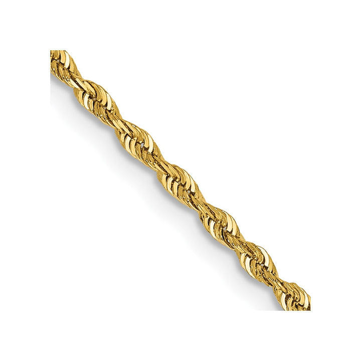 Gold 1.85mm Rope Chain, 16"