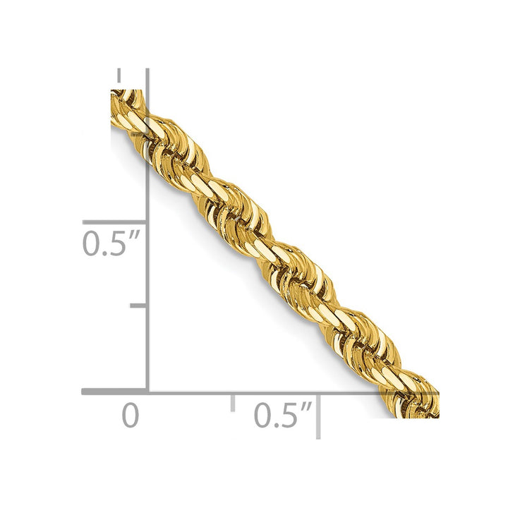 Gold 4mm Rope Chain, 1"