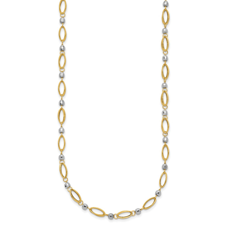Gold 4mm Link, Other Necklace, 18"