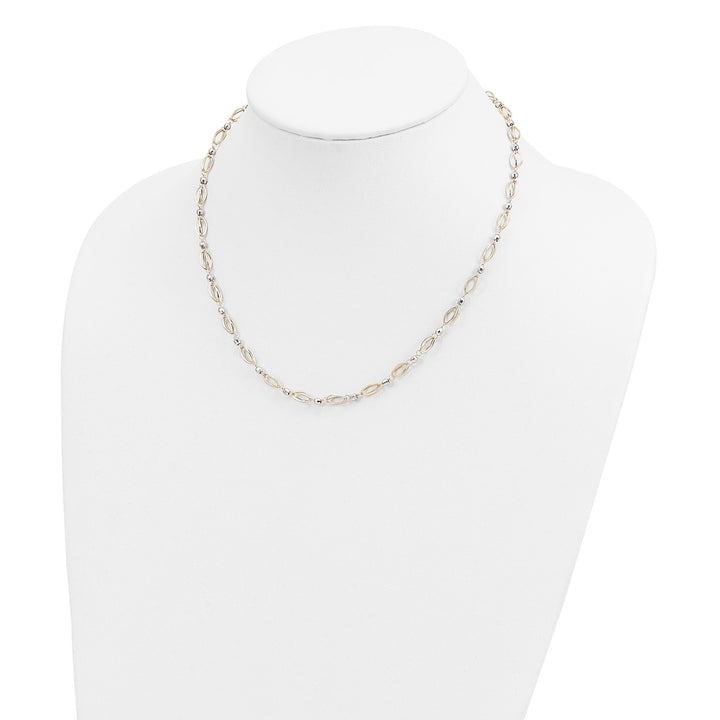 Gold 4mm Link, Other Necklace, 18"
