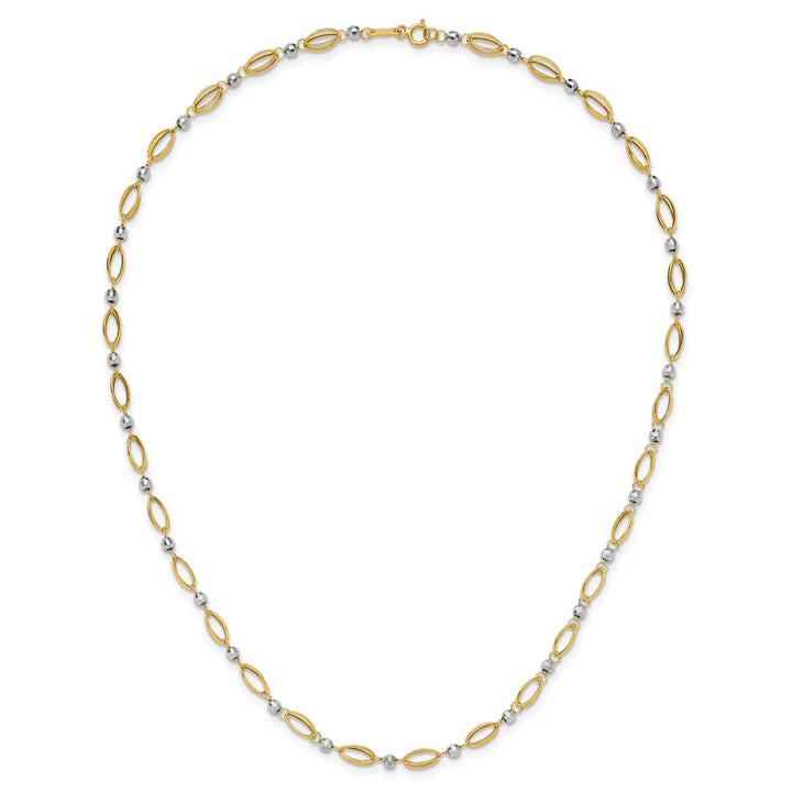 Gold 4mm Link, Other Necklace, 18"