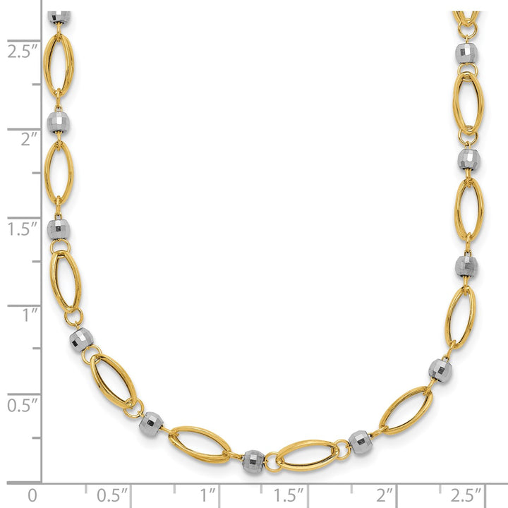 Gold 4mm Link, Other Necklace, 18"