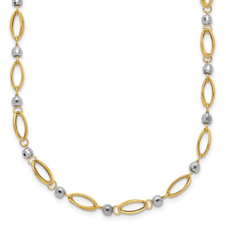 Gold 4mm Link, Other Necklace, 18"