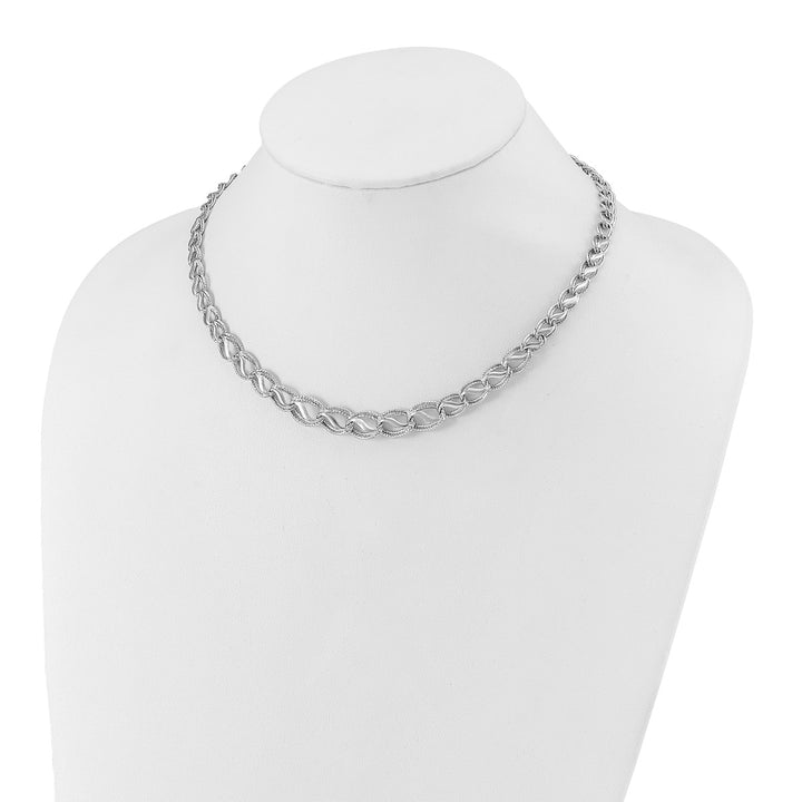 Gold 11mm Open Link Necklace, 17"