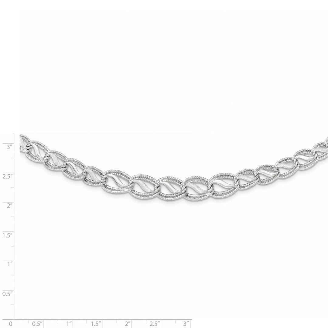 Gold 11mm Open Link Necklace, 17