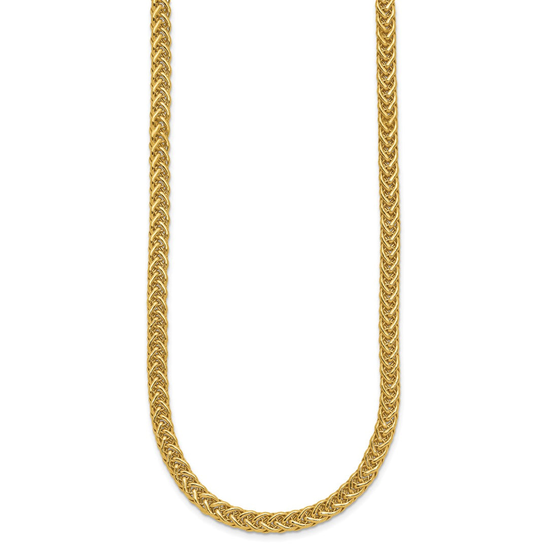Gold 4.3mm Fancy Necklace, 17