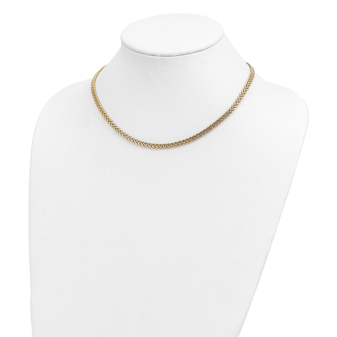 Gold 4.3mm Fancy Necklace, 17