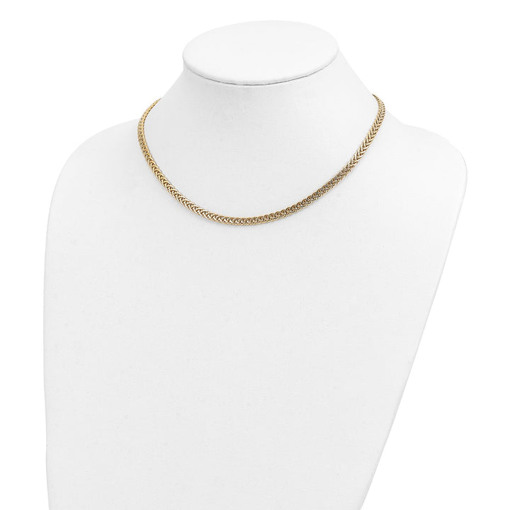 Gold 4.3mm Fancy Necklace, 17"