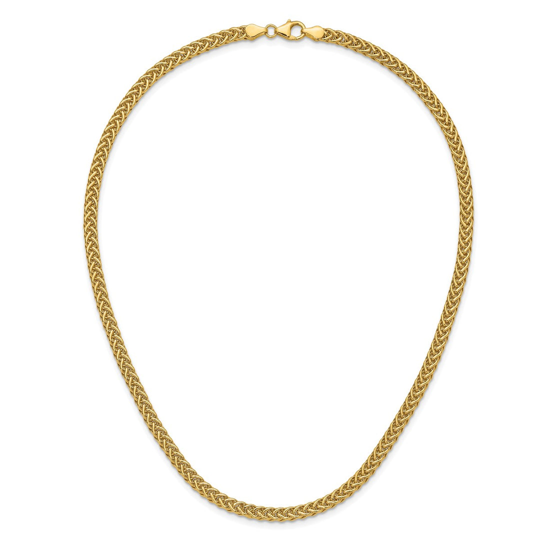 Gold 4.3mm Fancy Necklace, 17