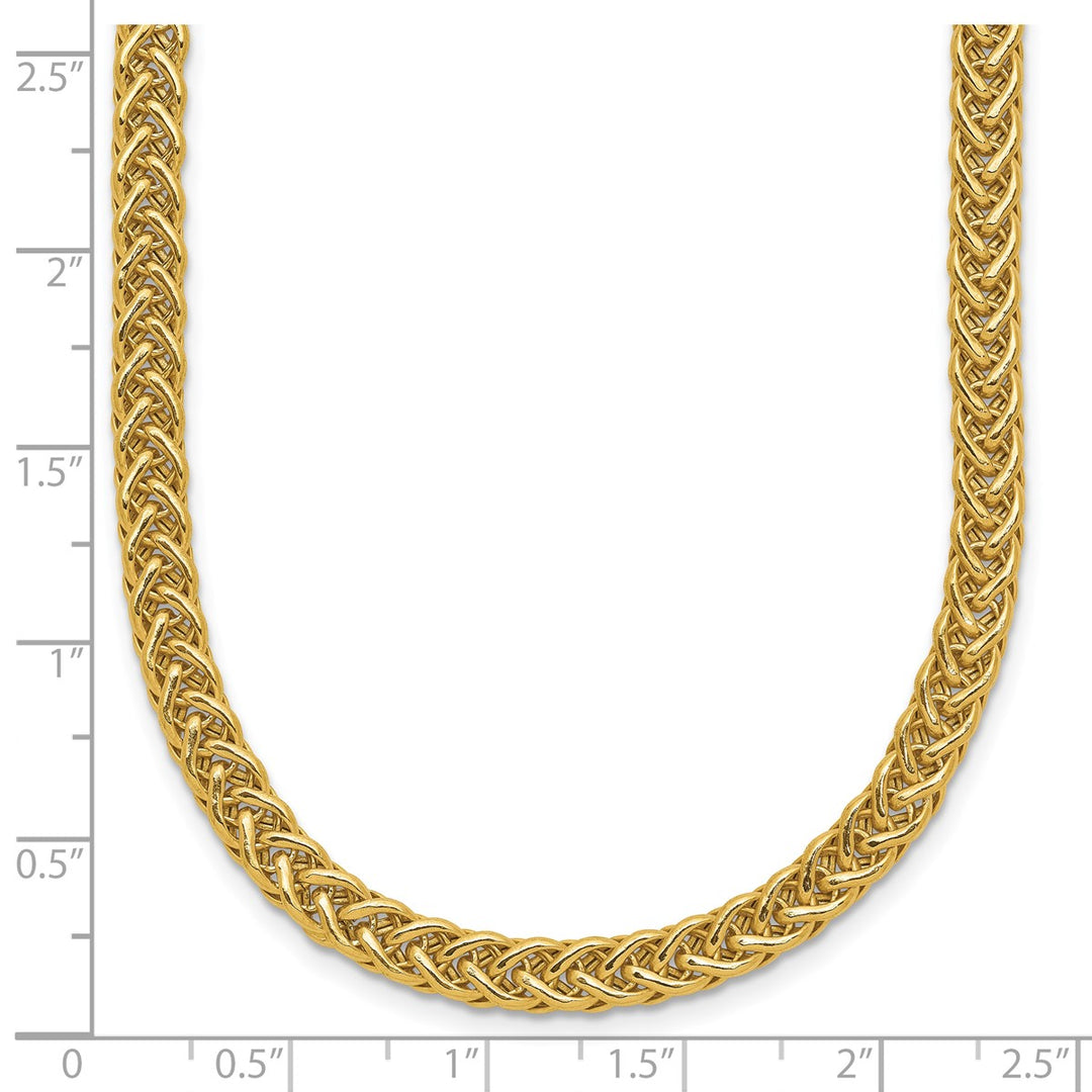 Gold 4.3mm Fancy Necklace, 17