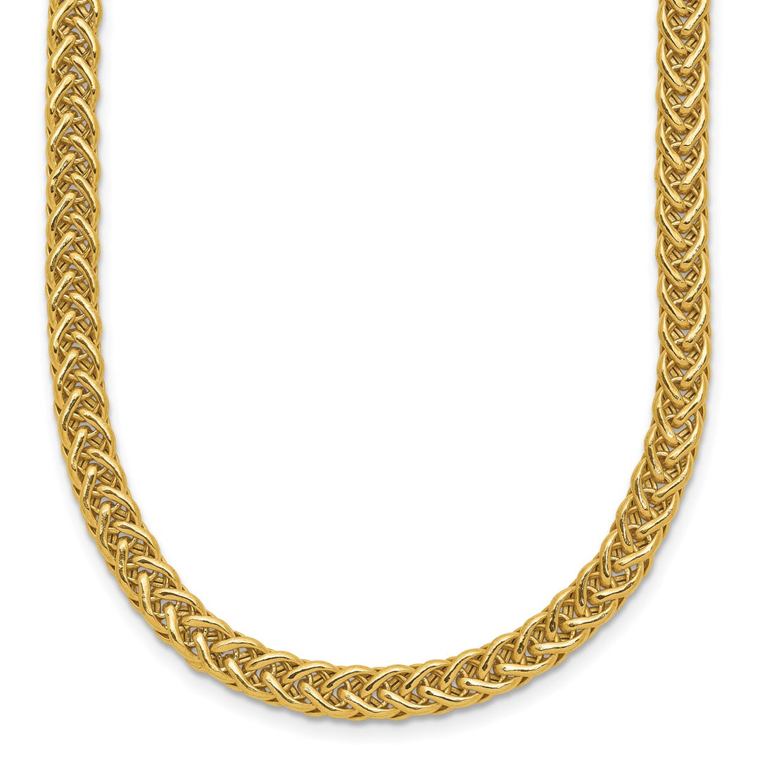Gold 4.3mm Fancy Necklace, 17