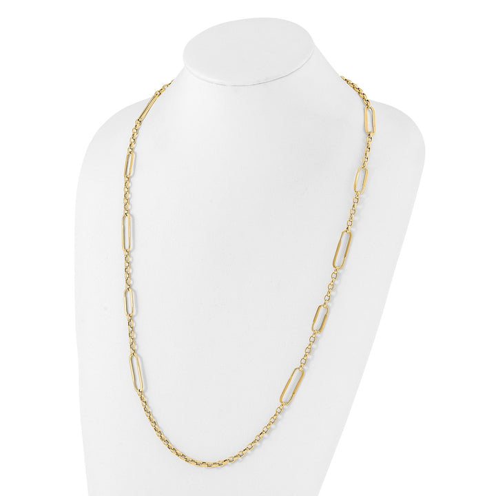 Gold 8.05mm Fancy Necklace, 30"