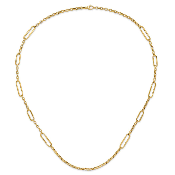 Gold 8.05mm Fancy Necklace, 30"