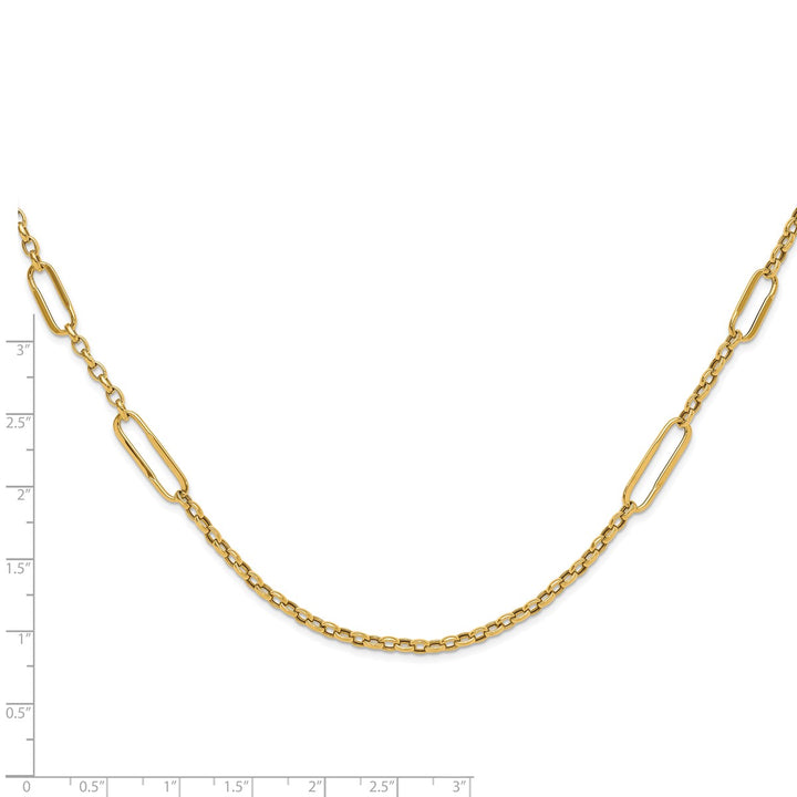 Gold 8.05mm Fancy Necklace, 30"