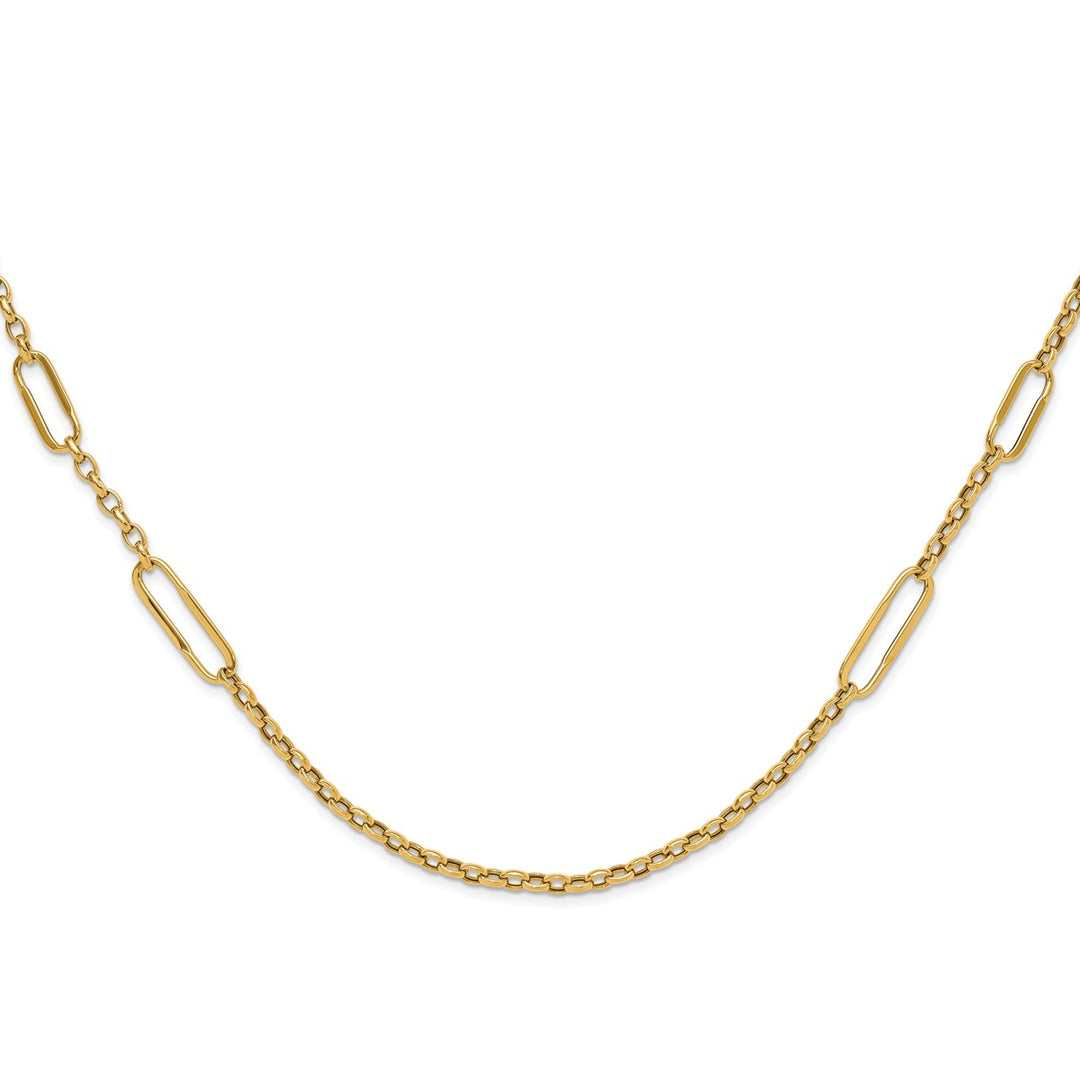 Gold 8.05mm Fancy Necklace, 30
