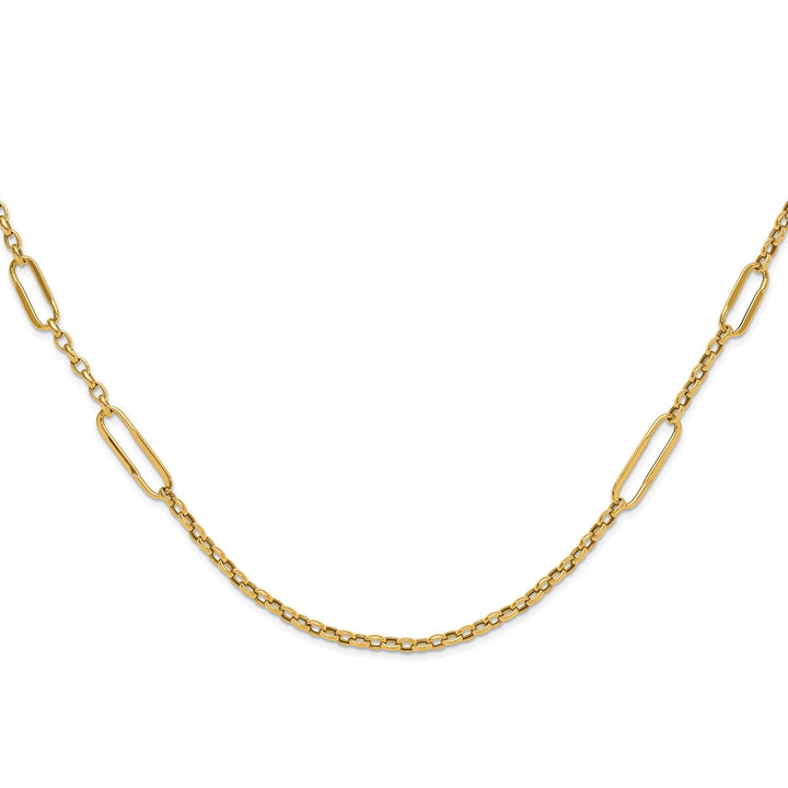 Gold 8.05mm Fancy Necklace, 30"
