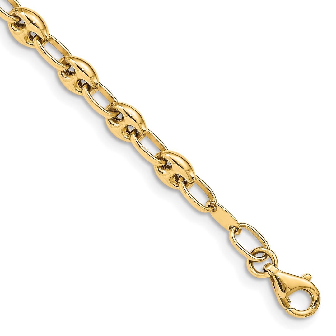 Gold 4.94mm Link, Other Bracelet, 7.5"