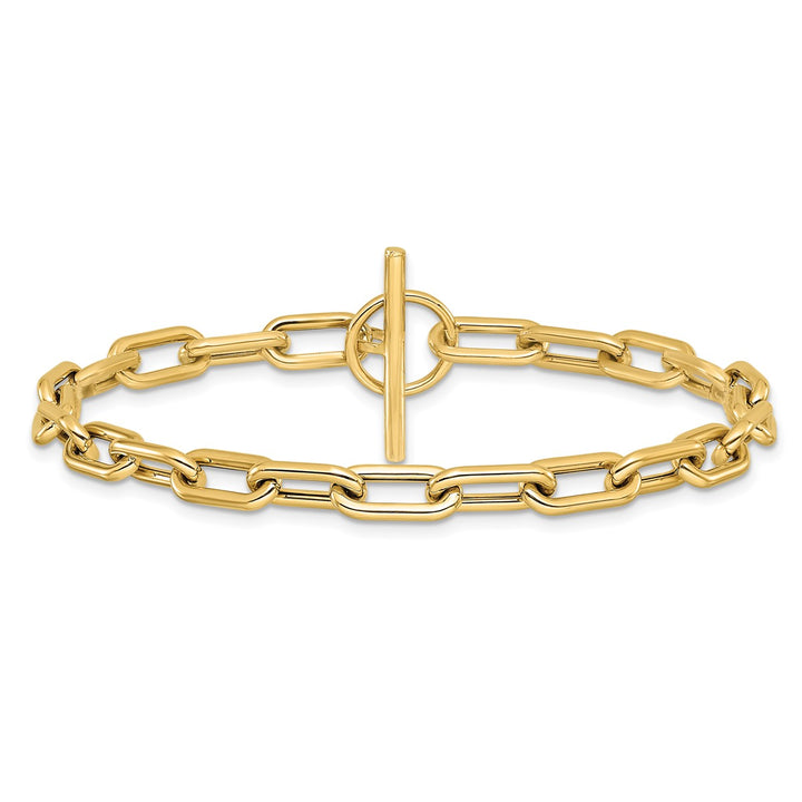 Gold 5mm Cable Bracelet, 7.5"