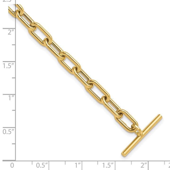 Gold 5mm Cable Bracelet, 7.5"