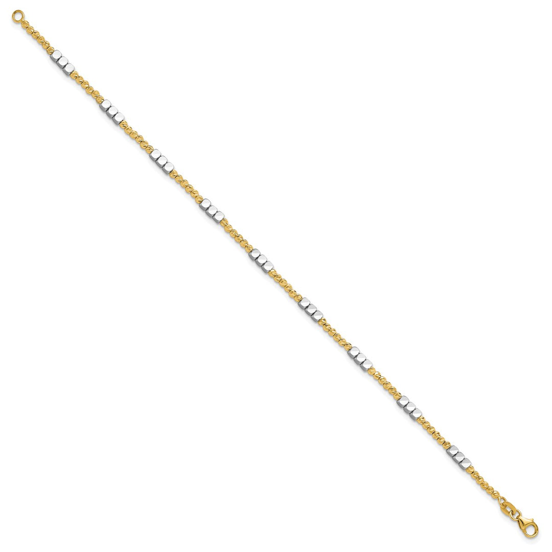 Gold 2.3mm Spiga (Wheat) Bracelet, 7.5