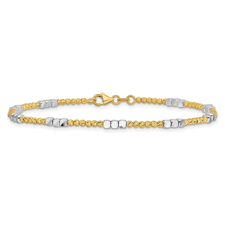 Gold 2.3mm Spiga (Wheat) Bracelet, 7.5"