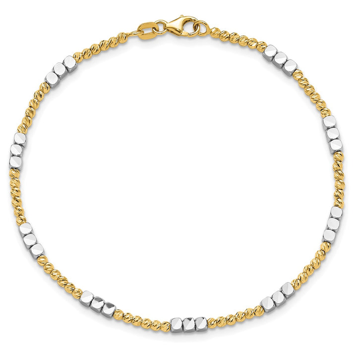 Gold 2.3mm Spiga (Wheat) Bracelet, 7.5"