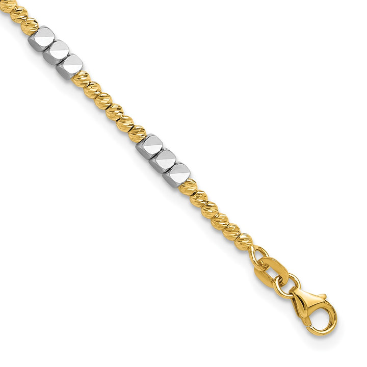 Gold 2.3mm Spiga (Wheat) Bracelet, 7.5"