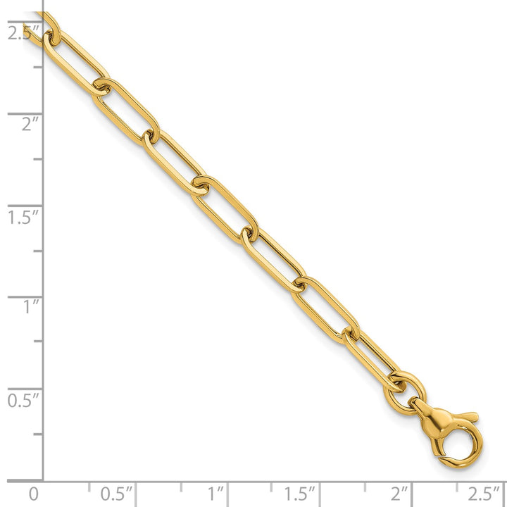 Gold 4.75mm Link, Other Bracelet, 7.75"